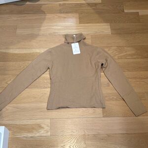 NWT Autumn Cashmere Tan Turtleneck Sweater